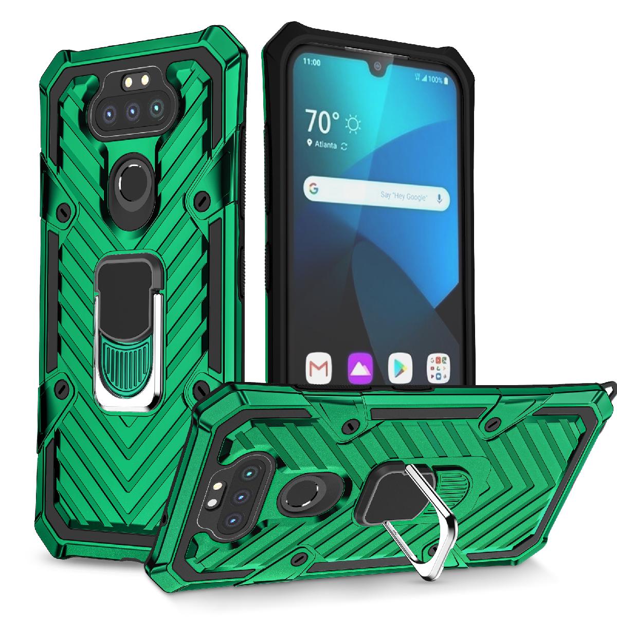 Reiko Kickstand Anti-Shock And Anti Falling Case for LG ARISTO 5 In Green
